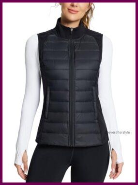 Lightweight Warm Puffer Vest Winter Running Sleeveless Jacket